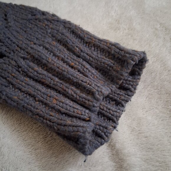 Peruvian Connection Women's M/L Gray Knit Wool Alpaca Blend Cocoon Open Sweater - Picture 10 of 10